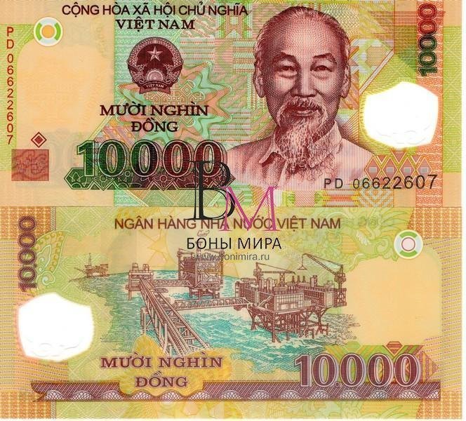 Вьетнам Банкнота 10000 донгов 2006 UNC 